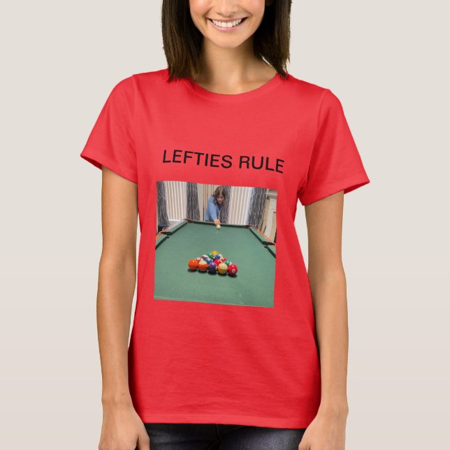 T-Shirt WOMENS POOL BILLIARDS FUNNY (Devant)