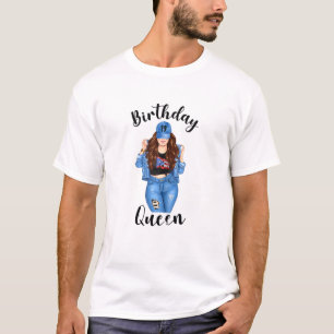 T-shirt Womens Porto Rican 19e Birthday Queen Woman Puer