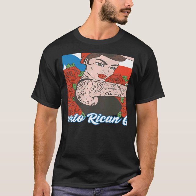 T-shirt Womens Puerto Rican Girl Puerto Rico Women Boricua (Devant)