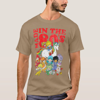 T-shirt Womens Rainbow Brite Made inhe 80s Distressed Grou