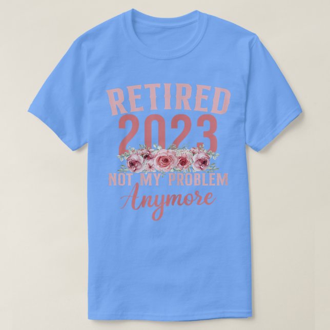 T-shirt Womens Retired 2023 Gifts For Women Girls Pink Ret (Design devant)