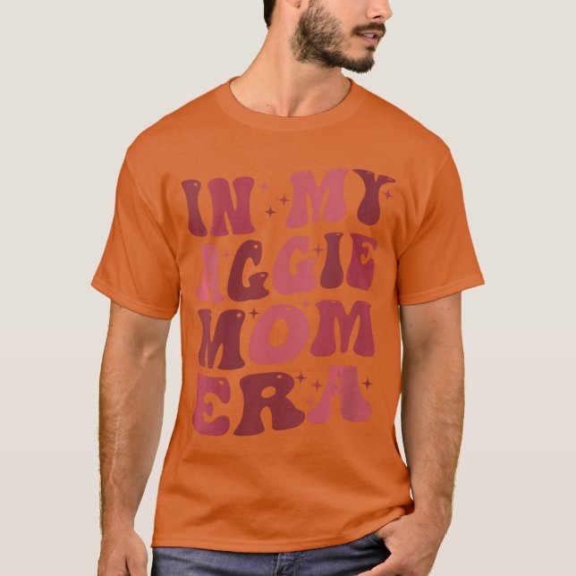 T-shirt Womens Retro In My Aggie Mom Era Mothers Day VNeck (Devant)