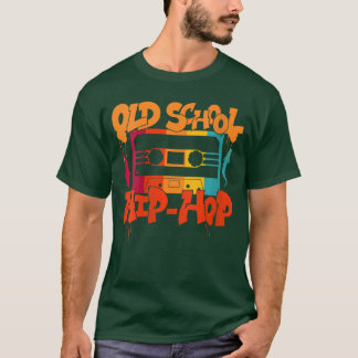 T-shirt Womens Retro Old School Hip Hop 80s 90s Graffiti C