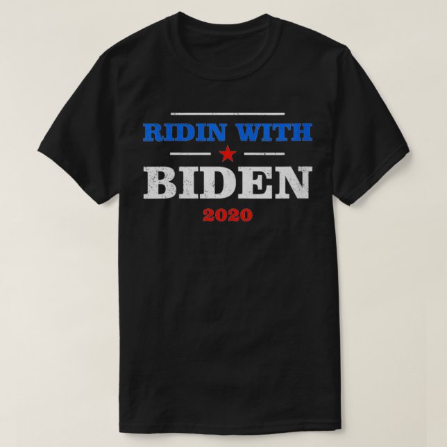 T-shirt Womens Ridin With Biden 2020 Joe Biden À la présid (Design devant)