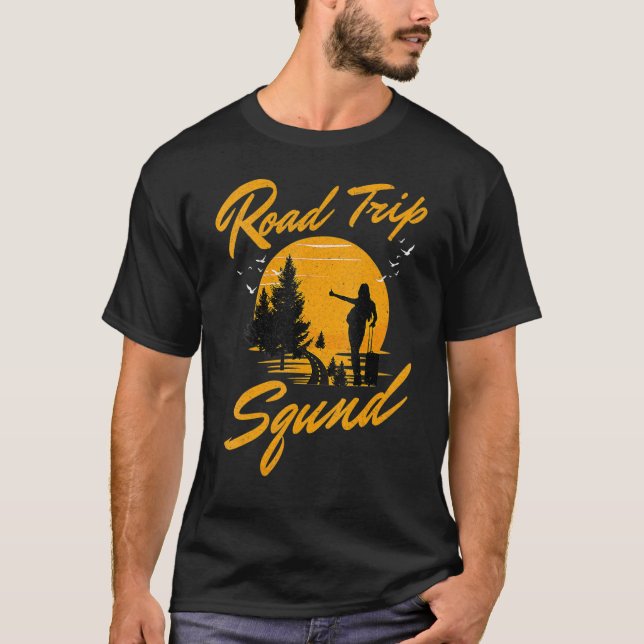 T-shirt Women's Road Trip Squad Traveling Tour California  (Devant)
