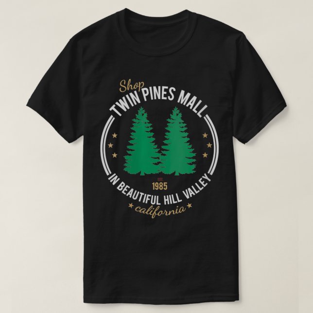 T-shirt Womens Shop Twin Pines Mall 1985 VNeck (Design devant)
