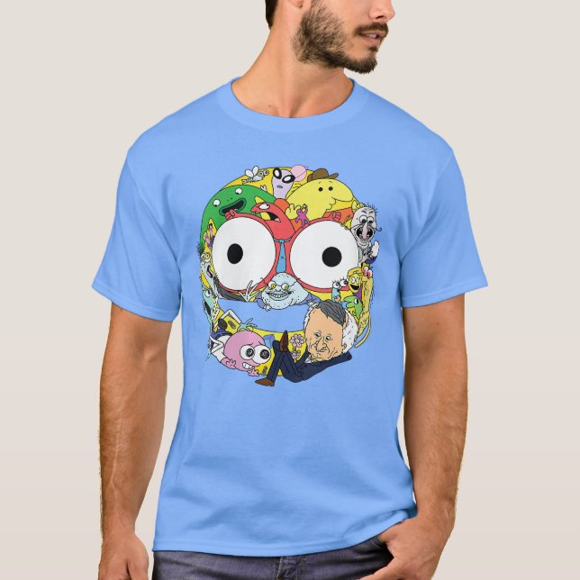 T-shirt Womens Smiling Friends Smiley Face Character Colla (Devant)