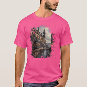 T-shirt Womens Steam Punk London Streets City Steampunk Ci
