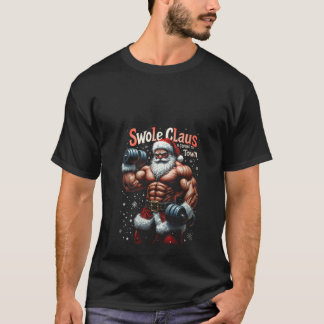 T-shirt Womens Swole Claus Vient À Père Noël Christm