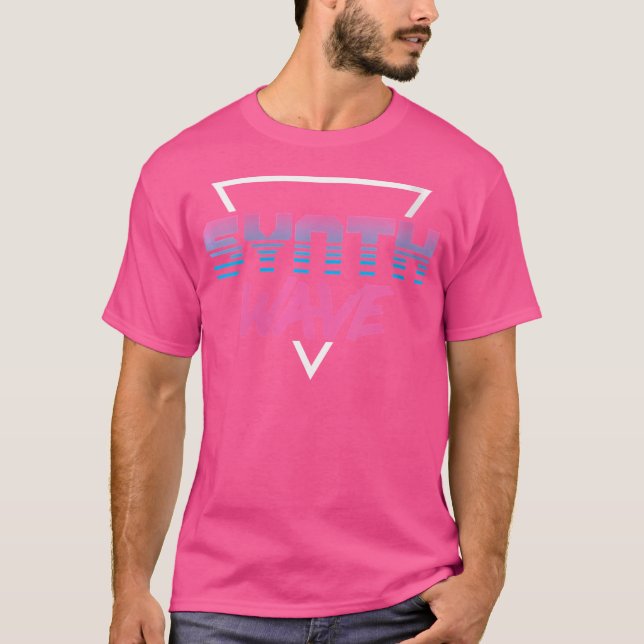 T-shirt Womens Synthwave Retro 80S Rave Disco Edm Music (Devant)
