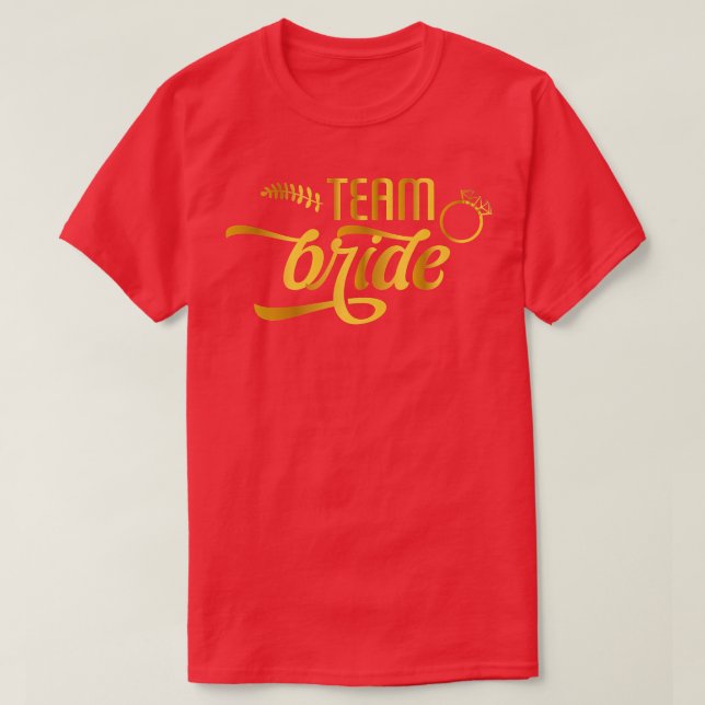 T-shirt Womens Team Bride Bachelorette Party Bride Bridesm (Design devant)