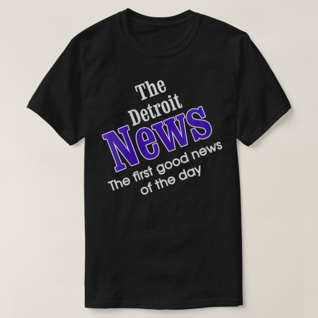 T-shirt Womens The Detroit News La Première Bonne Nouvelle (Design devant)