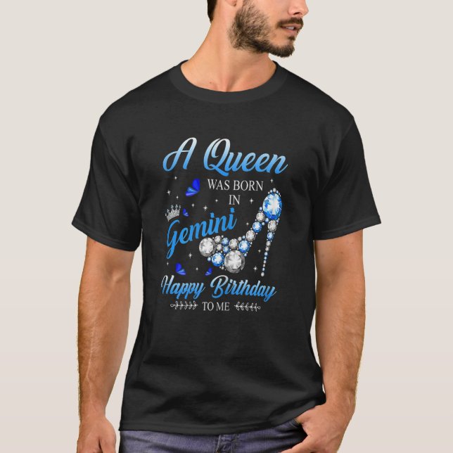 T-shirt Womens This Queen was Born In January Happy Brithd (Devant)