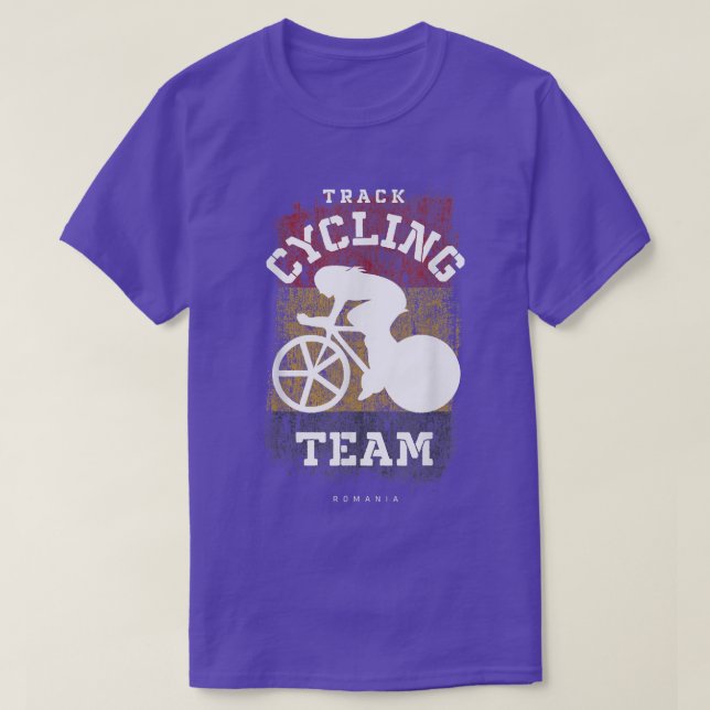T-shirt Womens Track Cycling Roumanie Road Bike Speed Cycl (Design devant)