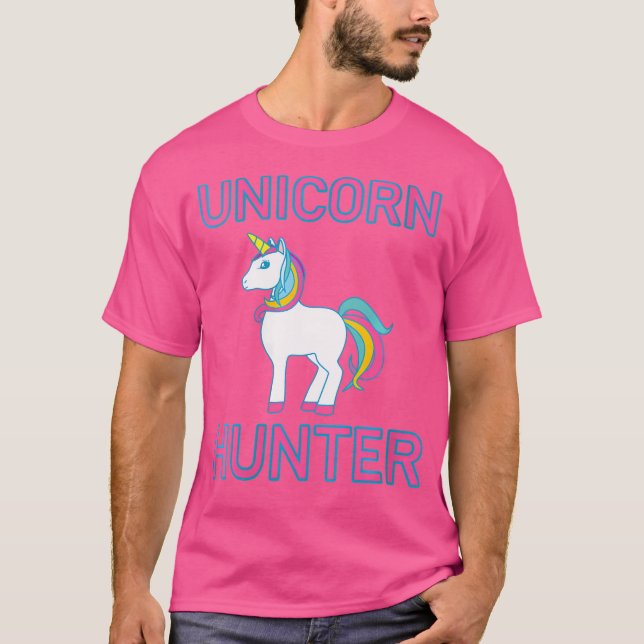 T-shirt Womens Unicorn Hunter Rainbow Myth Fairytale Unico (Devant)