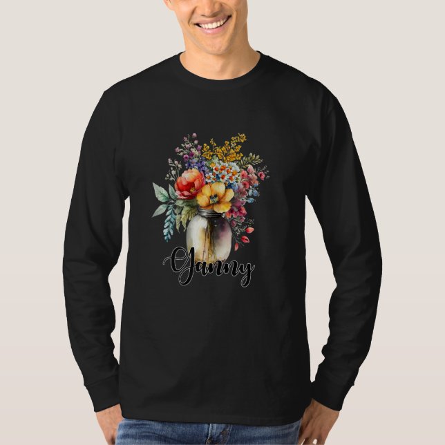 T-shirt Womens Vase of Wildflowers Ganny (Devant)