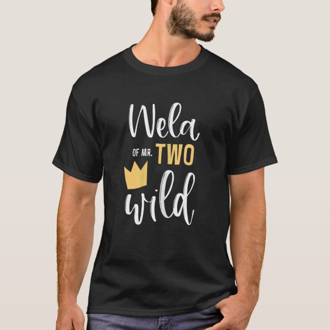 T-shirt Womens Wela de deux Wild 2nd Birthday Party choses (Devant)