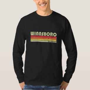 T-shirt Womens WINNSBORO LA LOUISIANA Funny City Accueil R