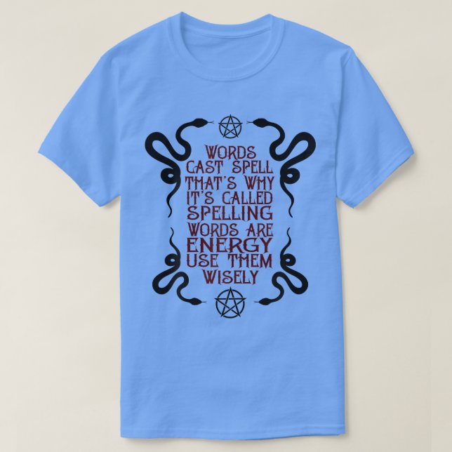 T-shirt Womens Witch Words Cast Spell Thats Why Its Called (Design devant)