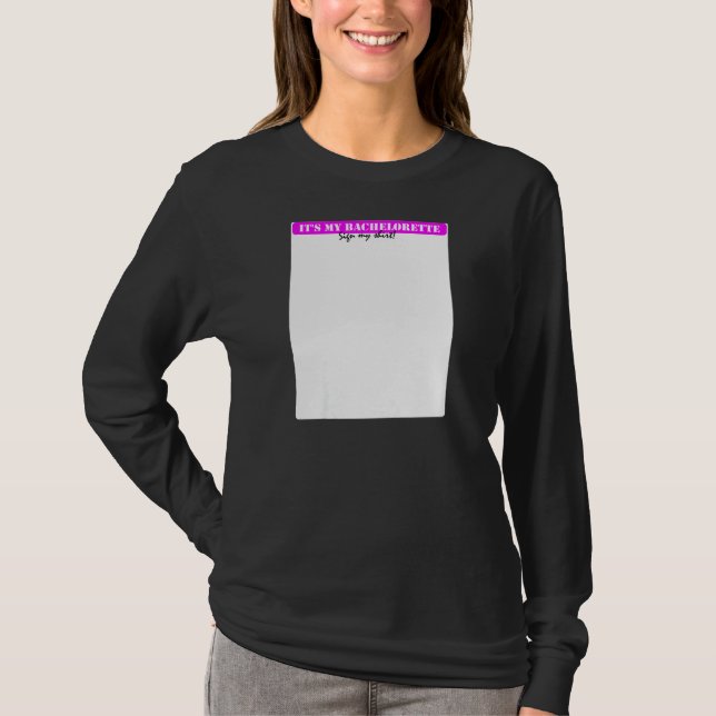 T-shirt Womens Women's Sign My  Bachelorette Fun Game (Devant)