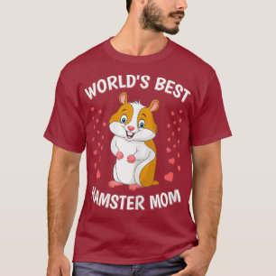 T-shirt Womens Worlds Best Hamster Maman Funny mignon anim