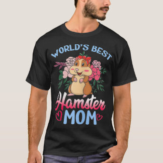 T-shirt Womens Worlds Best Hamster Maman - Hamster Lover