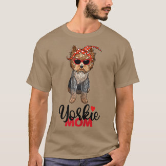 T-shirt Womens Yorkie Mama I Love Yorkie Yorkshire Terrier