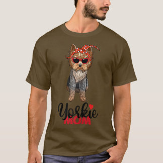 T-shirt Womens Yorkie Mama I Love Yorkie Yorkshire Terrier