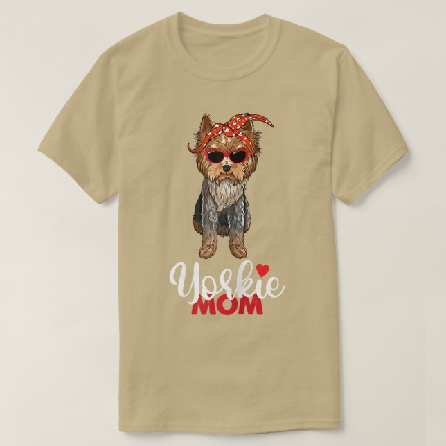 T-shirt Womens Yorkie Mama I Love Yorkie Yorkshire Terrier (Design devant)