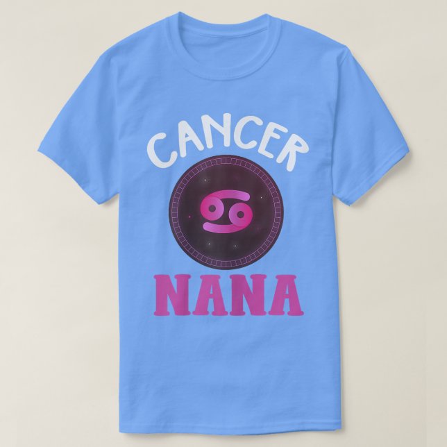 T-shirt Womens Zodiac Sign Cancer Nana Shirt Horoscope (Design devant)