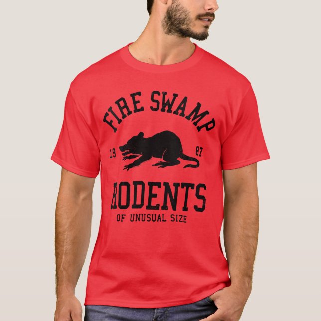 T-shirt Womenshe Princess Bride Fire Swamp Rodents Retro M (Devant)