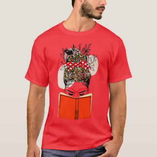 T-shirt Womenx27s Fleur sauvage Book Lovers Graphics 4