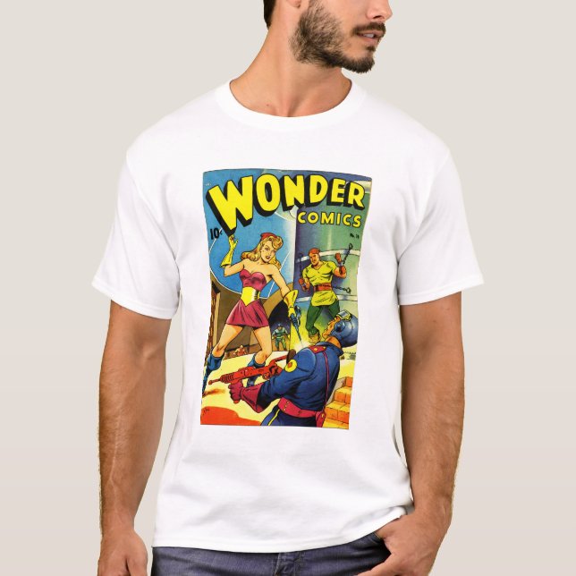 T-shirt Wonder Comics 16 - Tara - 1940 Science Fiction (Devant)