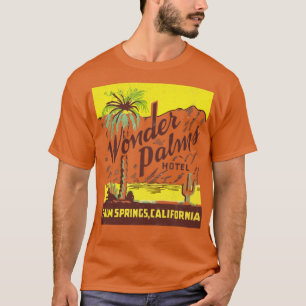 T-shirt Wonder Palms Palm Springs Retro les années 70 esth