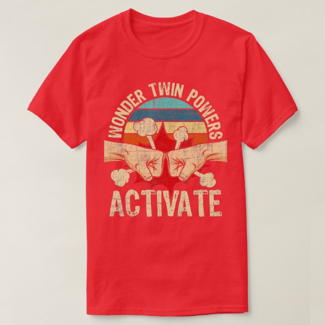 T-shirt Wonder Twin Powers Activation Twins Frère S (Design devant)