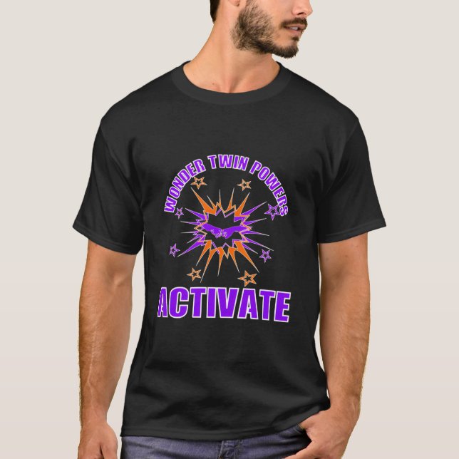 T-shirt Wonder Twin Powers Activer Identique Et Fraterna (Devant)