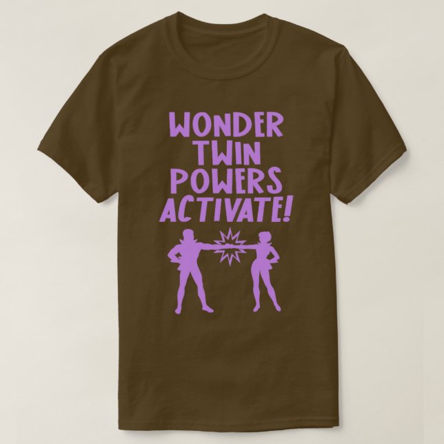 T-SHIRT WONDER TWINS (Design devant)