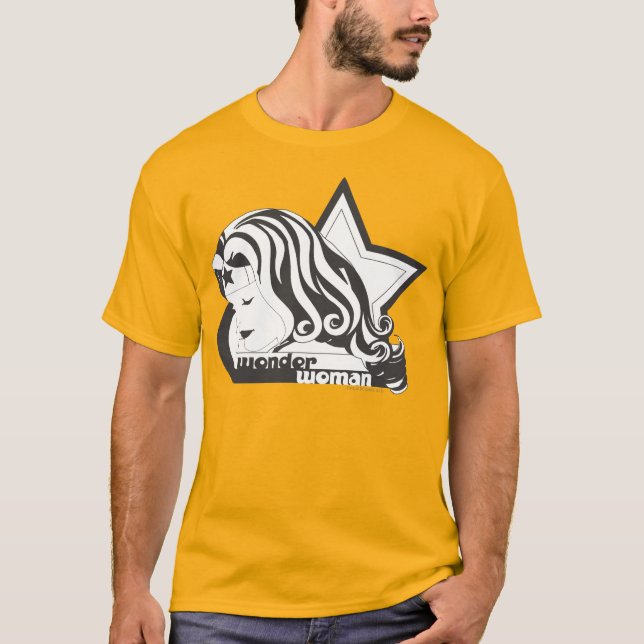 T-shirt Wonder Woman B&W Star (Devant)