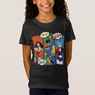 T-Shirt Wonder Woman, Batgirl & Harley Quinn Holiday