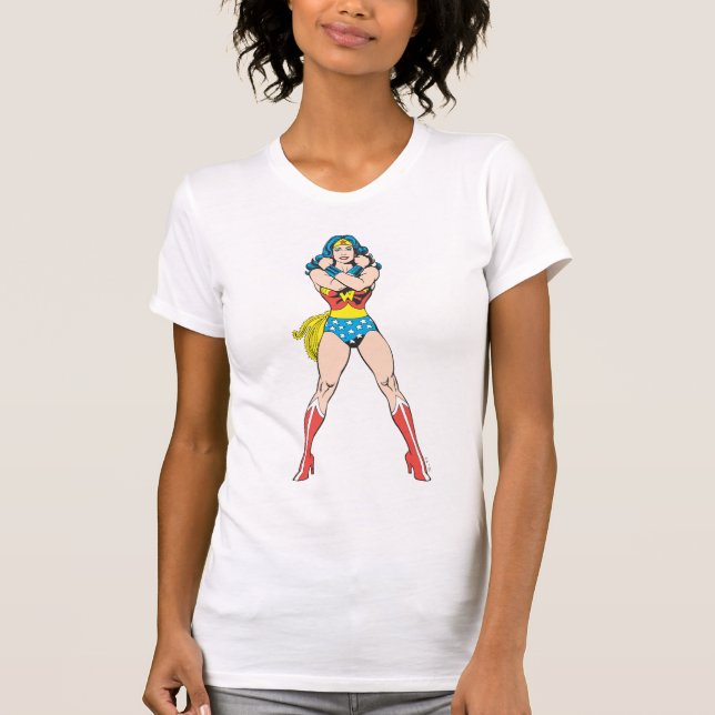 T-shirt Wonder Woman Bras Croisés (Devant)