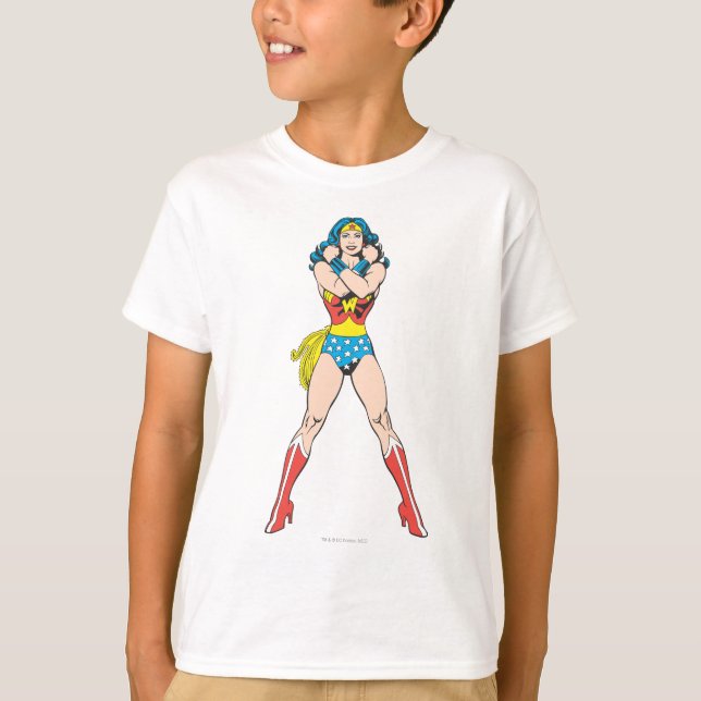 T-shirt Wonder Woman Bras Croisés (Devant)