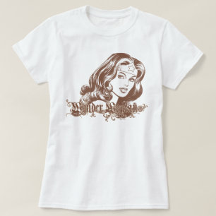 T-shirt Wonder Woman Brown