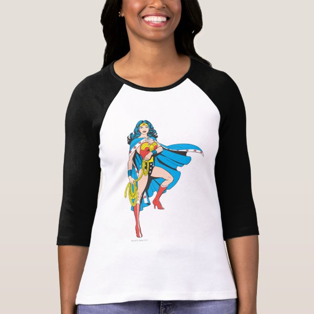 T-shirt Wonder Woman Cape (Devant)