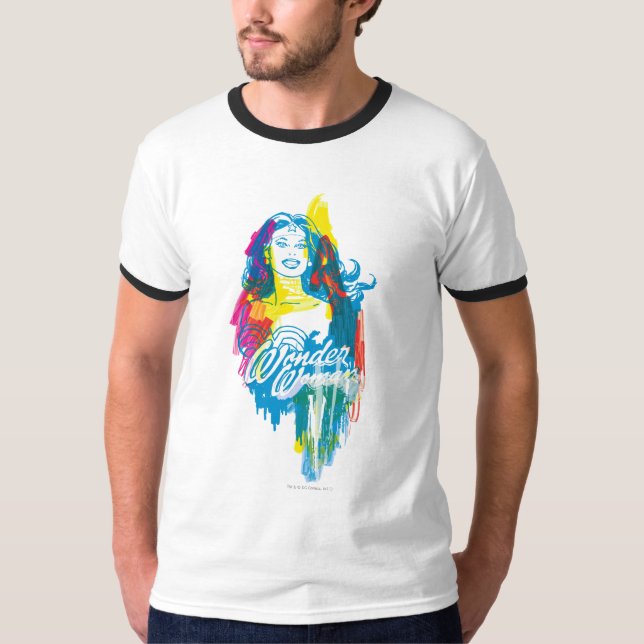 T-shirt Wonder Woman Colorée 1 (Devant)