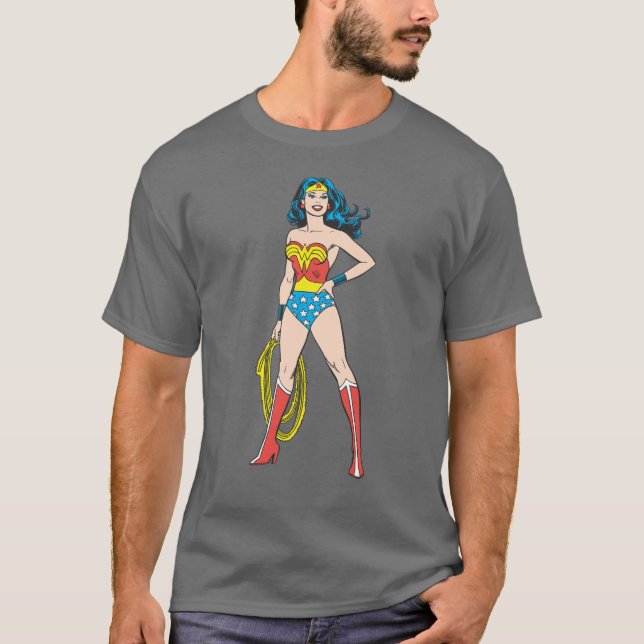 T-shirt Wonder Woman debout (Devant)