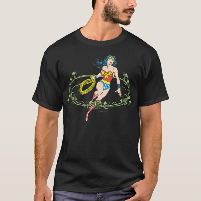 T-shirt Wonder Woman Green Vines (Devant)