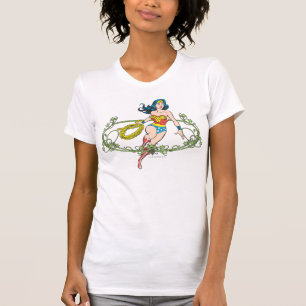 T-shirt Wonder Woman Green Vines