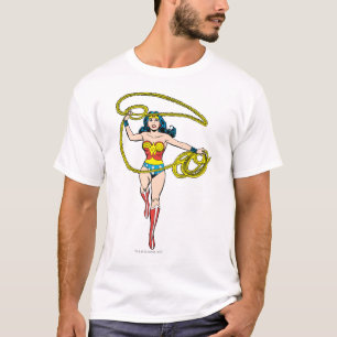T-shirt Wonder Woman Lasso au-dessus de la tête