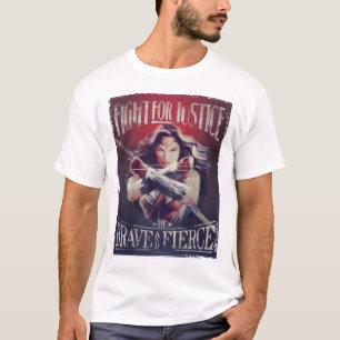 T-shirt Wonder Woman Lutte Pour La Justice