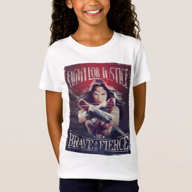 T-Shirt Wonder Woman Lutte Pour La Justice (Devant)